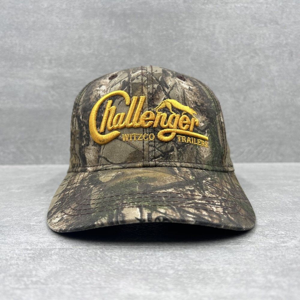 CHALLENGER Witzco Trailers Hat Baseball Ball Cap ADJUSTABLE Camo Camouflage